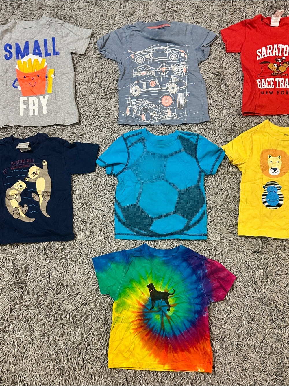 6 Toddler Boys Short Sleeve T-shirts *Black Dog Shirt NO LONGER AVAILABLE*